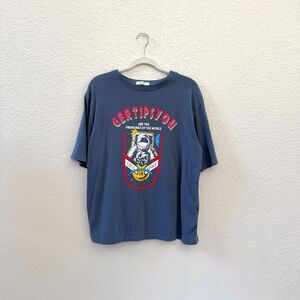 Vintage Blue Space Graphic Tee